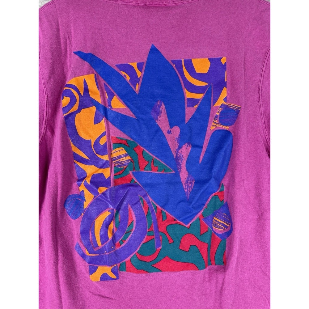 Vintage Nike Abstract Art Swoosh Logo T-Shirt Women's Size‎ Medium 90s Retro - Picture 6 of 10